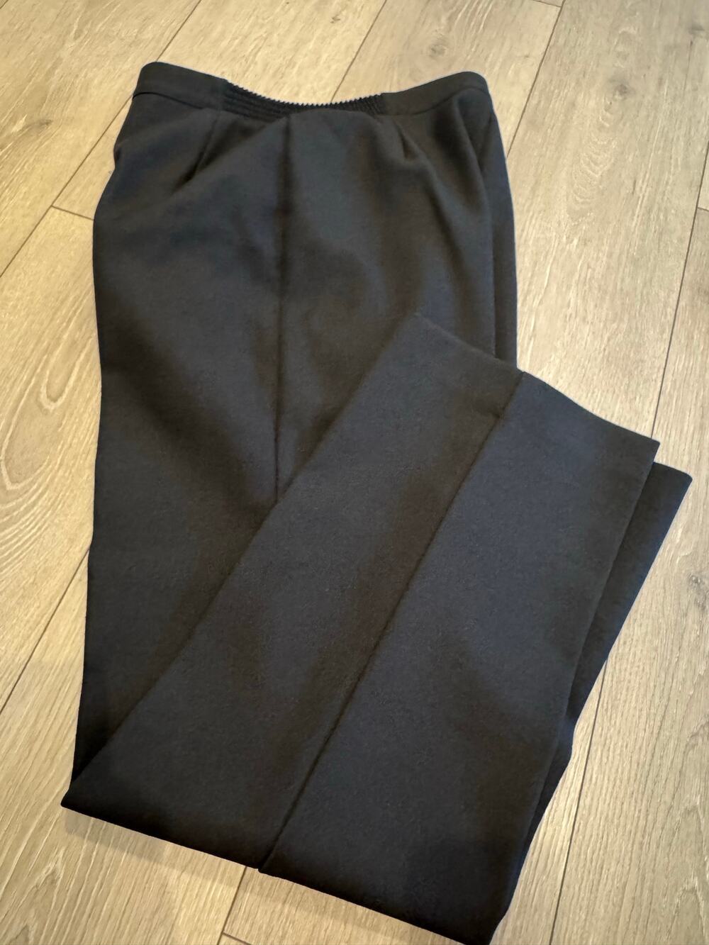 Vintage Haberdashery Black Straight-Leg Dress Pants Size 16